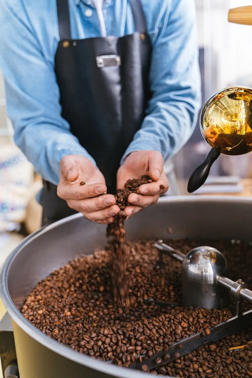Tuesday and Thursday on a 12 kg drum, a profile written for each coffee rather than one for all.